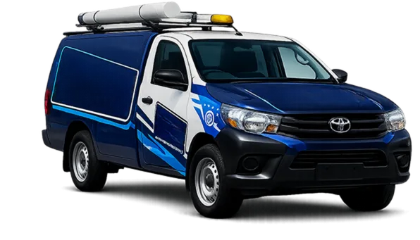 Our drain service van out on a North Ryde job